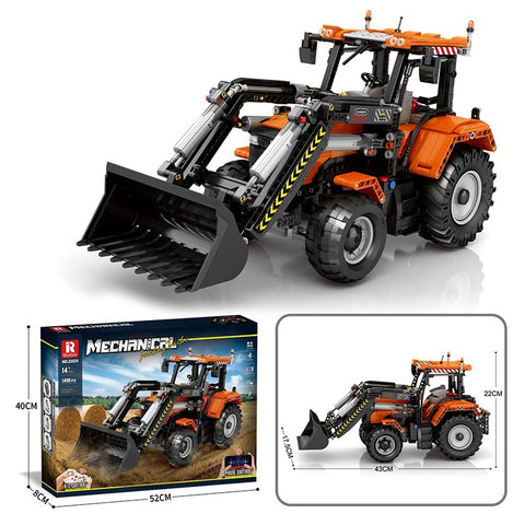1496pcs Reobrix 22024 Loading Tractor