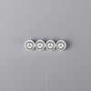 City Street Scene BMW Mercedes Benz Car Logo 4pcs