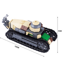 French soldiers Renault FT17 light tank military