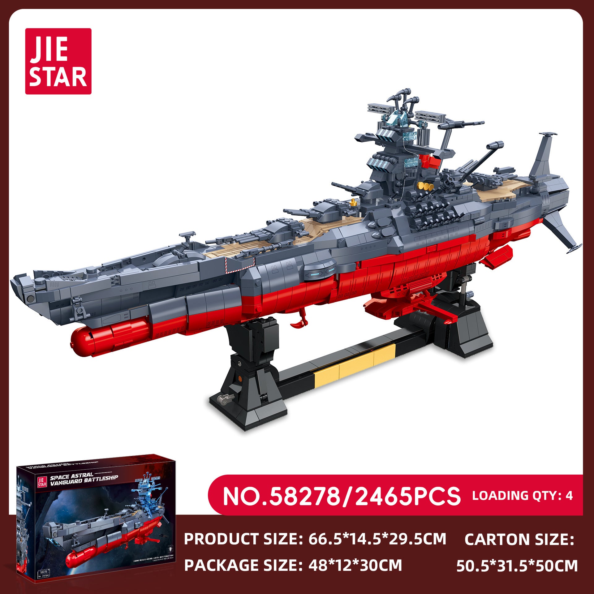 2465pcs JIESTAR JJ58278 Space Battleship Yamato – Joy Bricks