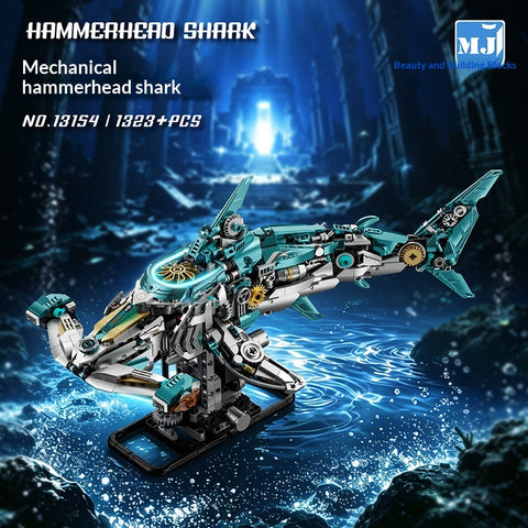 1323pcs MJi 13154 Mecha Hammerhead Shark