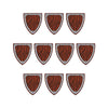 Medieval historical military castle  knight black wolf shield