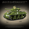1175pcs QUANGUAN 100277 M4A3 SHERMAN MEDIUM TANK 105MM