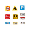 City Street Traffic Sign Printed Parts Minifigure Accessories