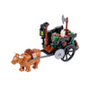 MOC Medieval Military Warhorse Wolves Prison Wagons Oxen War Scene Weapons