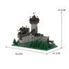 15539pcs MOC-65340 Burg Falkenstein, Medieval Castle in Carinthia, Austrian Alps (PDF instructions + Digital model)