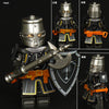 ST3631-3636 Medieval series white horse robe knight Minifigures