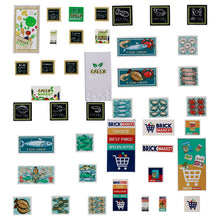 Supermarket goods vegetables seafood food