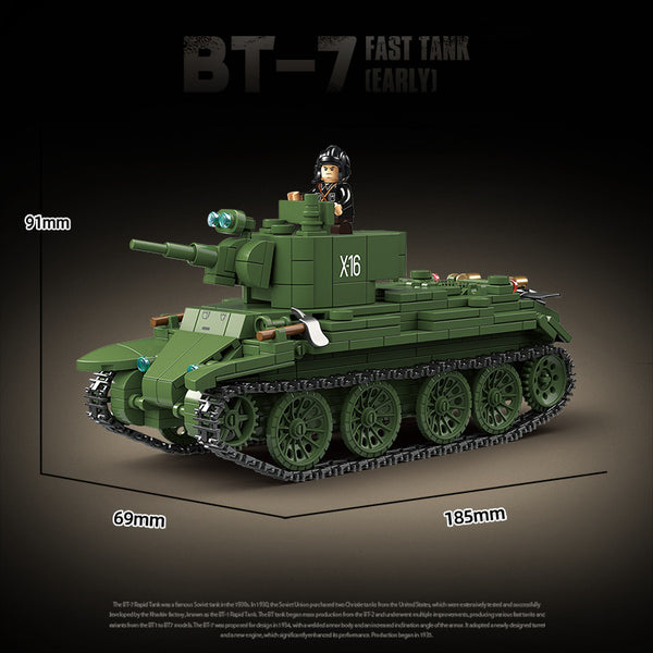 675pcs QUANGUAN 100290 BT-7 FAST TANK [EARLY] – Joy Bricks