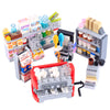 City streetscape furniture supermarket shelves coffee sewing machine camera lockers