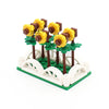 Flowering cactus, tulip, sunflower, cactus vine combination