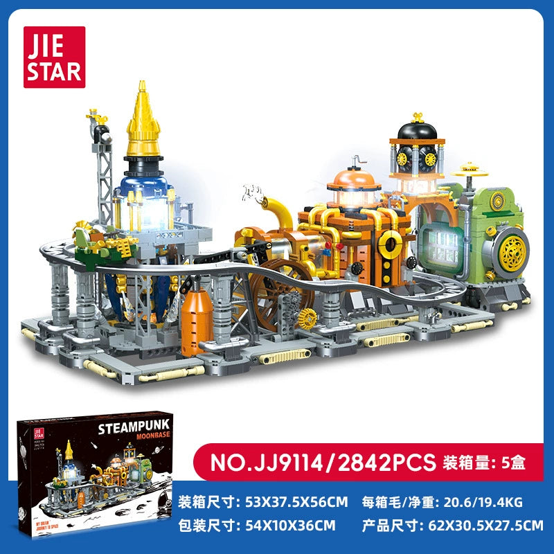 2842 pcs JIESTAR JJ9114 Steampunk: Moon Base – Joy Bricks 2842 pcs JIESTAR JJ9114 Steampunk: Moon Base – Joy Bricks