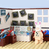 Seafood stall scene prints minifigure accessories