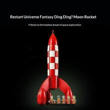 1283PCS TinTin Moon Rocket