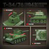 415pcs QUANGUAN 100297 T-34/76 [1943] MEDIUM TANK