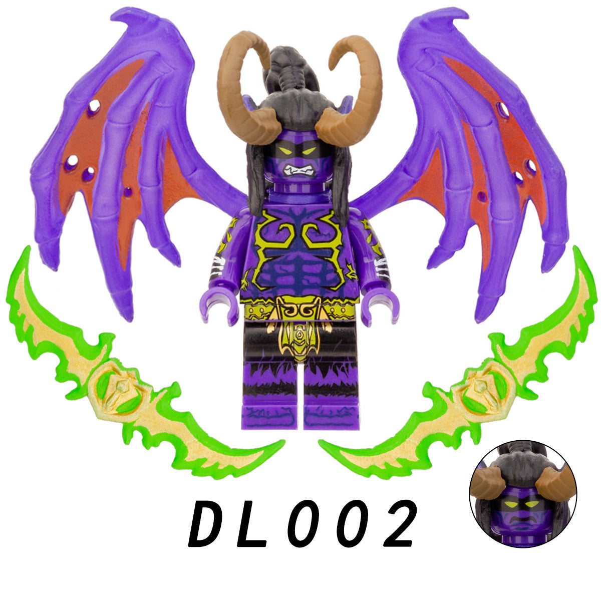 DL002 Game Series World of Warcraft Illidan Minifigure – Joy Bricks