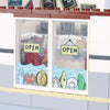 Seafood stall scene prints minifigure accessories