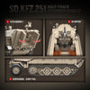 714pcs QUANGUAN 100319 SD.KFZ.251 HALF-TRACK ARMORED VEHICLE