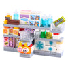 City streetscape furniture supermarket shelves coffee sewing machine camera lockers