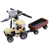 MOC City Life Minifigures Police Car Engineering Vehicle Tricycle Snowplow Truck