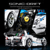 4501PCS XZ Lafa FXXK EVO white UV paint modified building block assembly sports car 1:8