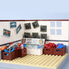 Seafood stall scene prints minifigure accessories