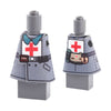 WWII German, American, French and Soviet Military Soldier Minifigures Coat and Cape