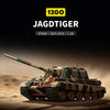 1821PCS 12GO WWII German Jagdtiger Tank Destroyer 1:28