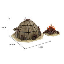 (Gobricks version) 560PCS MOC-97196 Tusken Raider Urtya Tent - Campfire/ Village on Tatooine
