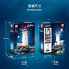 1555pcs DK Peggy's Cove Lighthouse (with Motor, Battery Box & 360° Rotating Light)