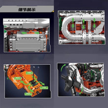 3236 pcs MouldKing 10200 Scania Truck Engine Transmission