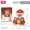 1473 pcs LOZ 1958 Santa night light