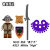 N322-325 Medieval War Castle Militia Minifigures