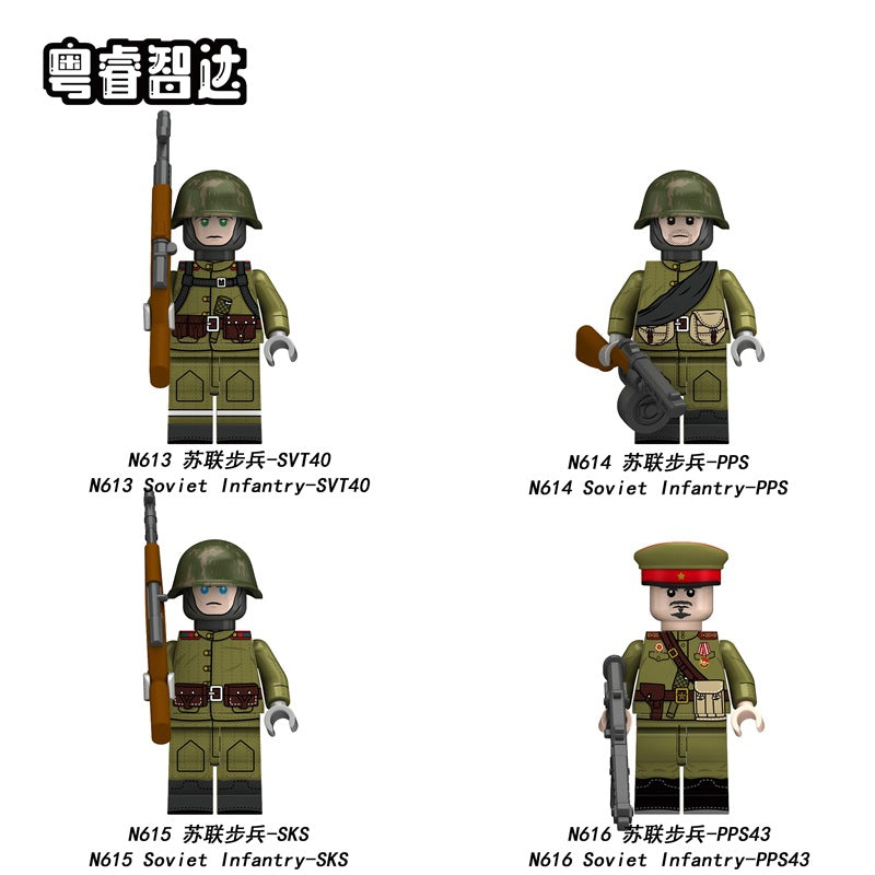 The minifig co high quality lot READ DESCRIPTION Soviet infantry