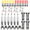 Large shock absorber, medium putter, short putter, small putter, small shock absorber combination