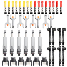 Large shock absorber, medium putter, short putter, small putter, small shock absorber combination