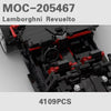 4109PCS MOC-205467 Lamborghini Revuelto 1:8