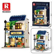 1272pcs Reobrix Japanese Street Scene – Vintage Variety Shop/Japanese Street Scene – Bookstore/Japanese Street Scene – Yakiniku Restaurant
