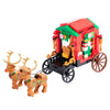 Christmas gifts Santa Claus candy and a reindeer drawn sleigh