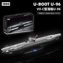 3565pcs 12GO 98015 WWII German U-96 U-Boat