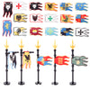 5pcs-MOC Medieval Military Knight Soldier Flag Castle