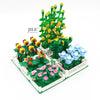 Flowering cactus, tulip, sunflower, cactus vine combination
