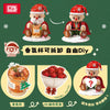 1473 pcs LOZ 1958 Santa night light