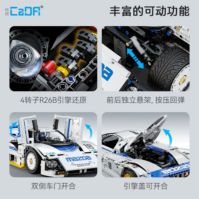 1797 pcs CaDA C63007 Mazda 787B 1:10 – Joy Bricks 1797 pcs CaDA C63007 Mazda 787B 1:10 – Joy Bricks