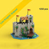 NEW MOC European Medieval Street View Lion Knights black Falcon's Forest Men's DIY ideas child Toy Gift building block MOC-10305