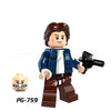 PG759-760 Star Wars character Leia Organa Han Solo Minifigures