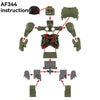 AF344-347 superhero Hulk Minifigures