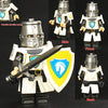 ST3631-3636 Medieval series white horse robe knight Minifigures