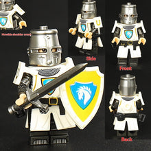 ST3631-3636 Medieval series white horse robe knight Minifigures