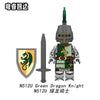 N511U-518U Medieval Castle Knight Series minifigures